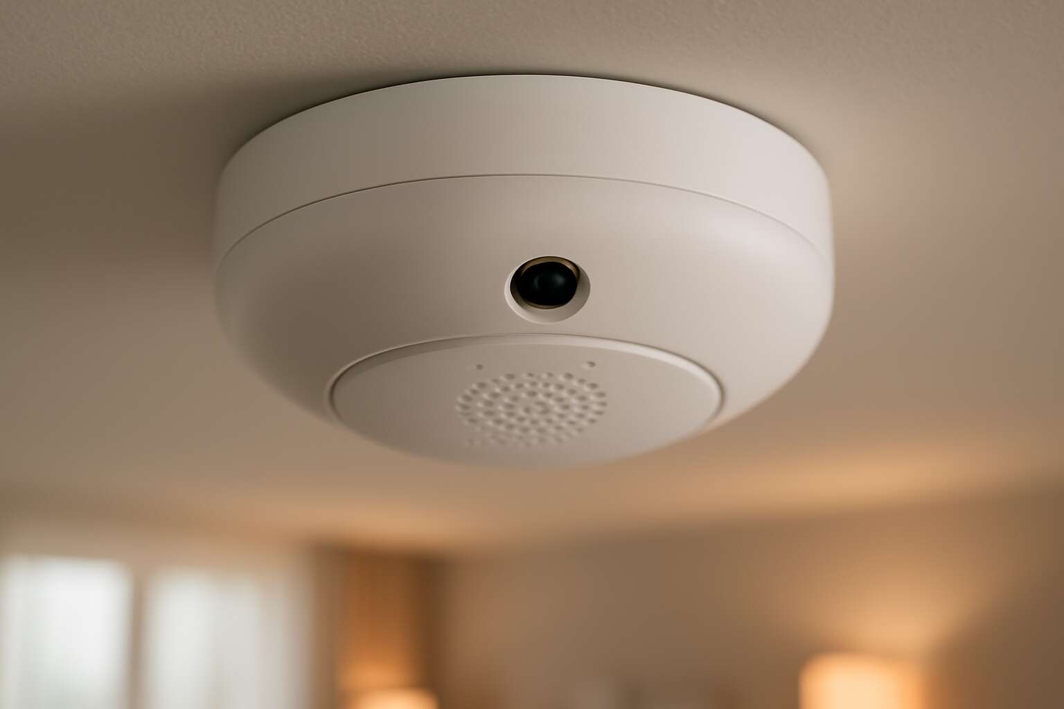 smoke detector with camera and audio