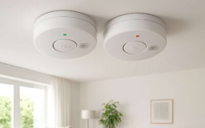 Ultimate Home Safety: smoke detector 2 pack with Easy Install and Battery Backup