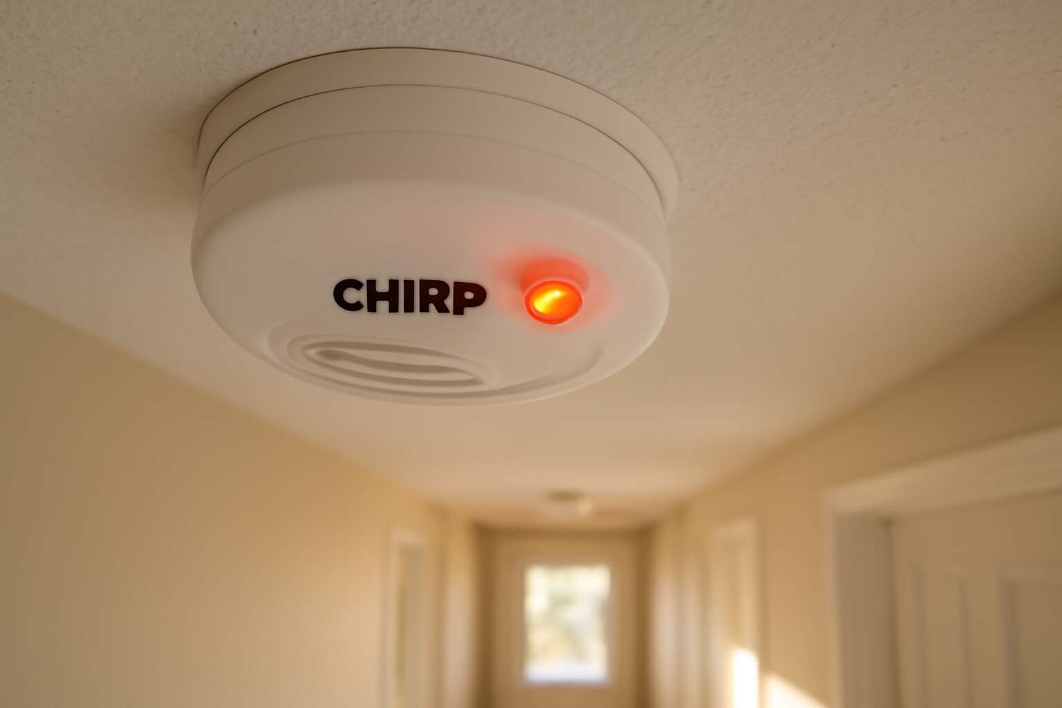 smoke detectors chirping