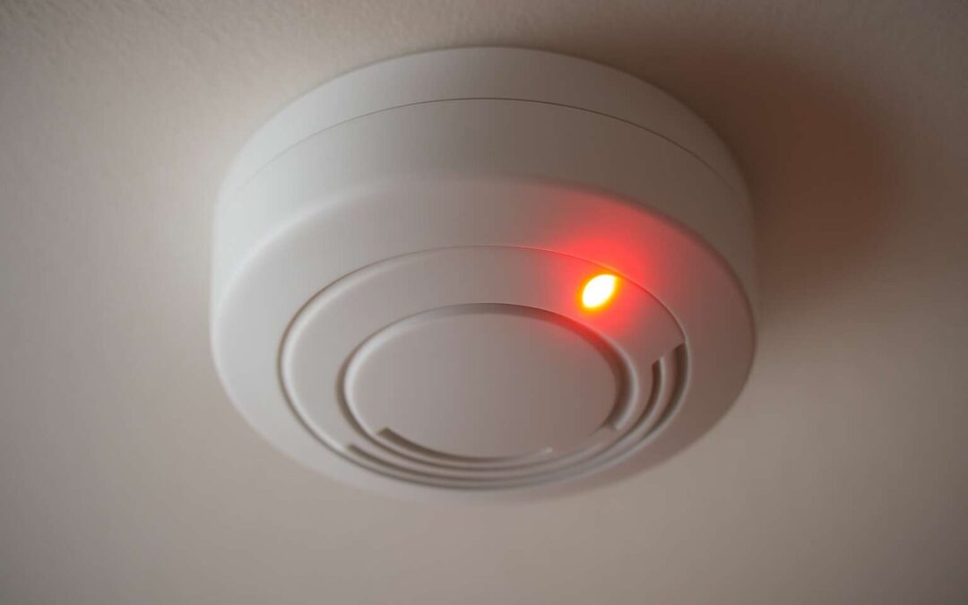 What does it mean when are smoke detectors supposed to blink red, and is it a sign of trouble?