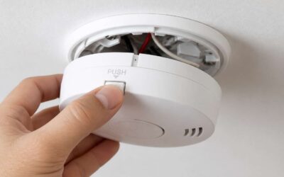 Smoke detector unclip and slide made simple.